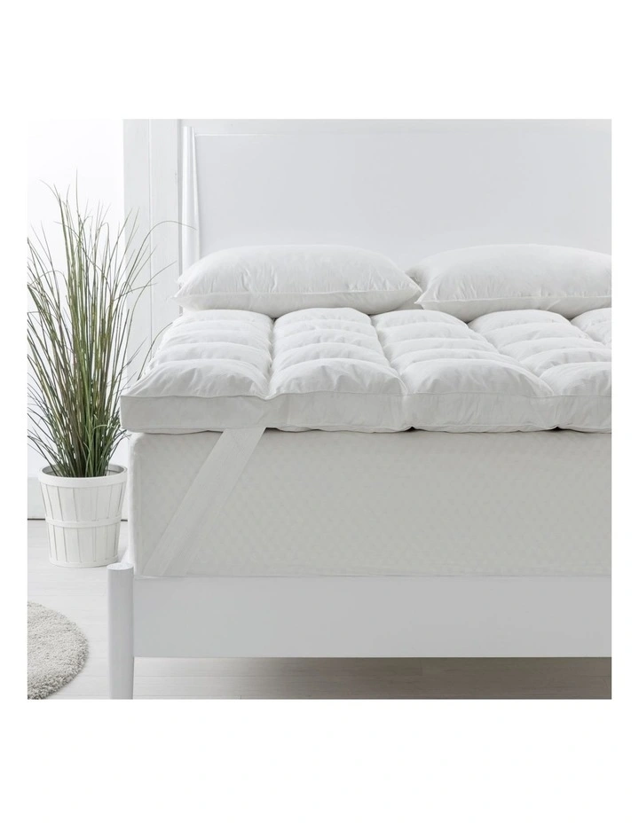 Royal Comfort 1800GSM Duck Feather Down Topper & 1000GSM 2 Pillows Set 4 Royal Comfort 1800GSM Duck Feather Down Topper & 1000GSM 2 Pillows Set - Image 2