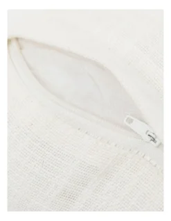 Heritage Camivelle Embroidered Floral Cushion 60x40 Cm In Taupe/White -Linen House Shop 911577880 3 720x928