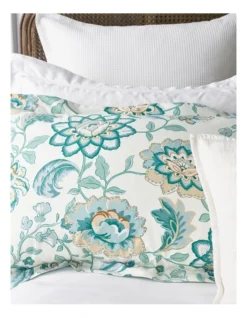 Heritage Olivia Nova Quilt Cover Set In Green -Linen House Shop 911602270 3 720x928