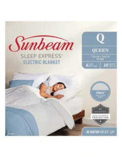 Sleep Express Electric Blanket Queen White BLE4351 -Linen House Shop 911615680 6 720x928