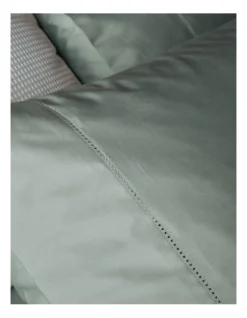 Heritage Diana 400TC Egyptian Cotton Sateen Sheet Set In Sage -Linen House Shop 913366810 913363660 2 2 720x928