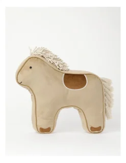 Saddie The Pony Cushion In Brown: 48 Cm
