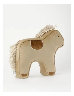 Saddie The Pony Cushion In Brown: 48 Cm -Linen House Shop 913970170 4 1 720x928