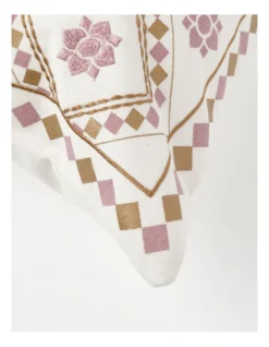 Heritage Torre Tapestry Pattern Embroidered Cushion 60x40cm In Pink -Linen House Shop 915040720 3 720x928