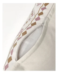 Heritage Torre Tapestry Pattern Embroidered Cushion 60x40cm In Pink -Linen House Shop 915040720 4 720x928
