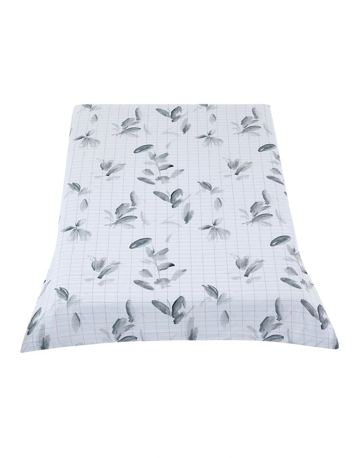 Calvin Klein Shadow Grid Floral Quilt Cover Set In Grey 5 Calvin Klein Shadow Grid Floral Quilt Cover Set In Grey - Image 3