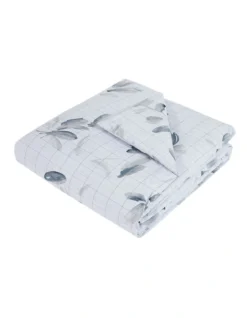 Calvin Klein Shadow Grid Floral Quilt Cover Set In Grey 11 Calvin Klein Shadow Grid Floral Quilt Cover Set In Grey -Linen House Shop 919027900 4 1 720x928