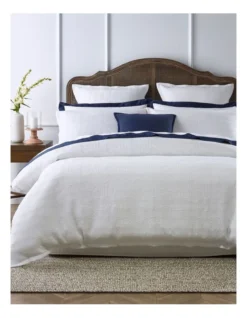 Heritage Castletown Matelasse Quilt Cover Set In White