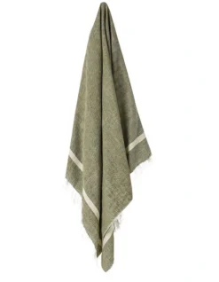 Herringbone Throw Khaki