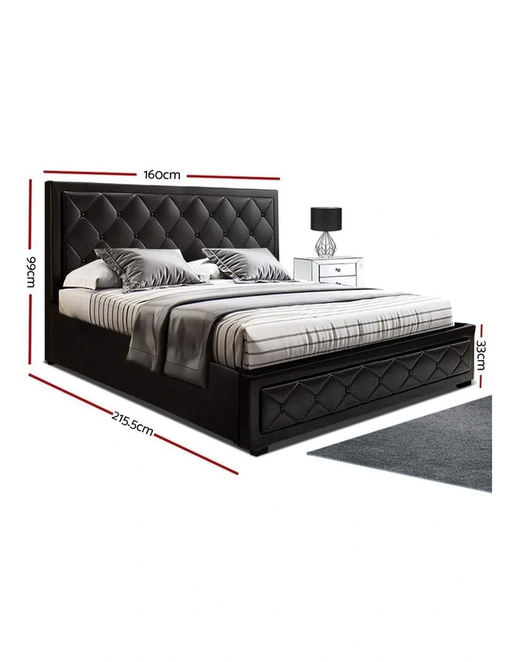Tiyo Gas Lift Bed Frame Queen In Black 6 Tiyo Gas Lift Bed Frame Queen In Black - Image 4