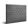 Cappi Fabric Headboard Queen In Grey