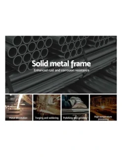 Dane Metal Bed Frame Single Size In Black -Linen House Shop 925233220 6 720x928