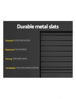 Dane Metal Bed Frame Single Size In Black -Linen House Shop 925233220 7 720x928