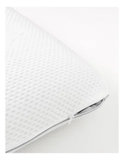 Charcoal Memory Foam Pillow In White -Linen House Shop 925523020 7 720x928