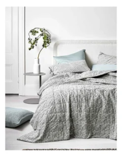 Jaipur European Pillowcase In Mist/Feather -Linen House Shop 925543180 2 720x928