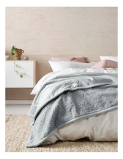 Linen House Sena Blanket In Silver -Linen House Shop 927990640 927990010 2 720x928