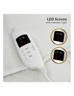 Heated Electric Blanket Single In White 12 Heated Electric Blanket Single In White -Linen House Shop 928268110 5 720x928