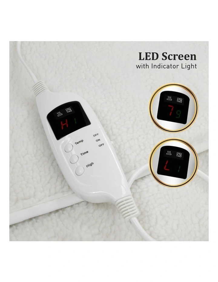 Heated Electric Blanket Single In White 7 Heated Electric Blanket Single In White - Image 5
