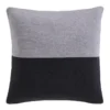 Calvin Klein Colourblock Rib Logo Cushion In Grey/Black -Linen House Shop 936566650 936566200 1 1 720x928