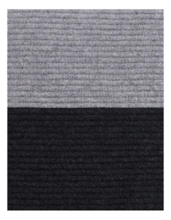 Calvin Klein Colourblock Rib Logo Cushion In Grey/Black -Linen House Shop 936566650 936566200 3 1 720x928
