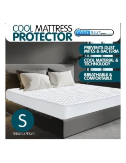 Laura Hill Cool Max Mattress Protector Single 10 Laura Hill Cool Max Mattress Protector Single -Linen House Shop 940294180 2 720x928