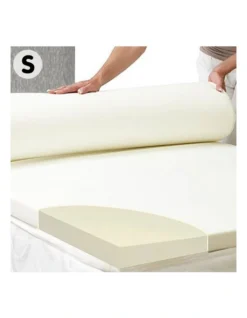 Laura Hill High Density 5cm Mattress Foam Topper Single -Linen House Shop 940294540 2 720x928