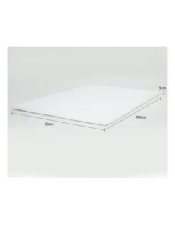 Laura Hill High Density 5cm Mattress Foam Topper Single -Linen House Shop 940294540 7 720x928