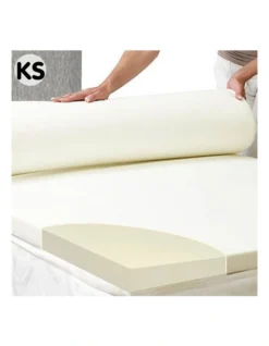 Laura Hill High Density 7cm Mattress Foam Topper King Single -Linen House Shop 940294720 2 720x928