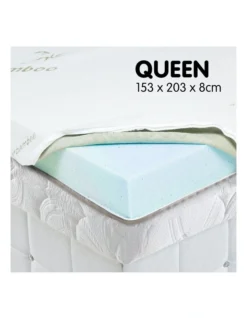 Laura Hill Cool Gel 8cm Memory Foam Mattress Topper Queen 10 Laura Hill Cool Gel 8cm Memory Foam Mattress Topper Queen -Linen House Shop 940295170 2 720x928