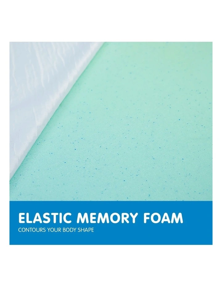 Laura Hill Cool Gel 8cm Memory Foam Mattress Topper Queen 6 Laura Hill Cool Gel 8cm Memory Foam Mattress Topper Queen - Image 4