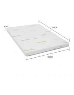Laura Hill Cool Gel 8cm Memory Foam Mattress Topper Queen 15 Laura Hill Cool Gel 8cm Memory Foam Mattress Topper Queen -Linen House Shop 940295170 7 720x928