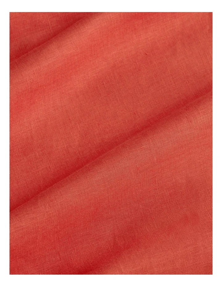Abbotson Tailored Quilt Cover In Washed Red 4 Abbotson Tailored Quilt Cover In Washed Red - Image 2
