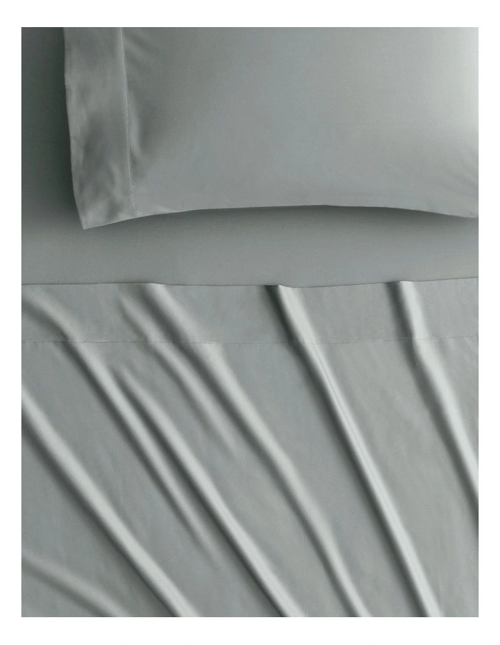 Egyptian Cotton 500tc Twill Pillowcase Pair In Tidal 4 Egyptian Cotton 500tc Twill Pillowcase Pair In Tidal - Image 2