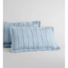 Abbotson Stripe Tailored Pillowcase Pair In Spa 2 Abbotson Stripe Tailored Pillowcase Pair In Spa -Linen House Shop 949511170 1 720x928