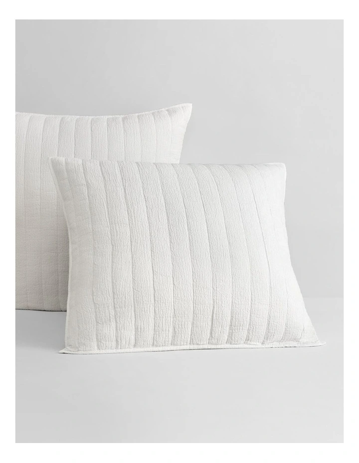 Walshe Tailored European Sham In White 3 Walshe Tailored European Sham In White