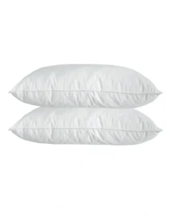 Luxury Quilted Bamboo Pillow Twin Pack