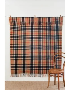 Heritage Collection Recycled Wool Scottish Tartan Blanket In Camel 8 Heritage Collection Recycled Wool Scottish Tartan Blanket In Camel -Linen House Shop 951296230 3 720x928