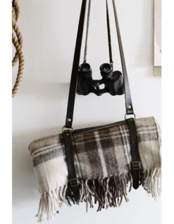 Heritage Collection Recycled Wool Scottish Tartan Blanket In Malt -Linen House Shop 951296950 5 720x928