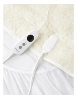 Heritage Australian Wool Electric Blanket In White 7 Heritage Australian Wool Electric Blanket In White -Linen House Shop 953500240 3 720x928