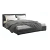 Eden Gas Lift Bed With Headboard In Dark Grey Single -Linen House Shop 954350290 1 720x928