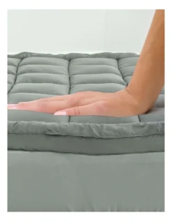 Charcoal Bamboo Blend Topper 800GSM 45cm -Linen House Shop 955201690 4 720x928