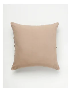 Belongil Looped Panel Cushion 55x55cm In Natural -Linen House Shop 957464380 2 720x928