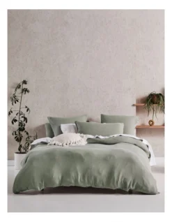 Linen House Elysian Quilt Cover Set In Sage