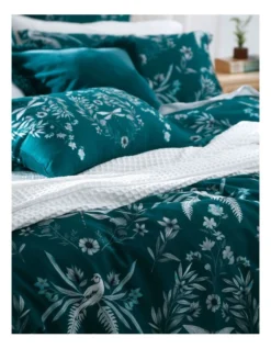 Jardin Quilt Cover Set In Teal -Linen House Shop 962879230 2 720x928