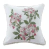 Posy Cushion In White/Pink