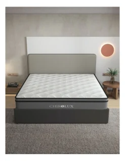 Chiro Lux Cooling Latex Pocket Spring Mattress In White -Linen House Shop 963201430 3 720x928