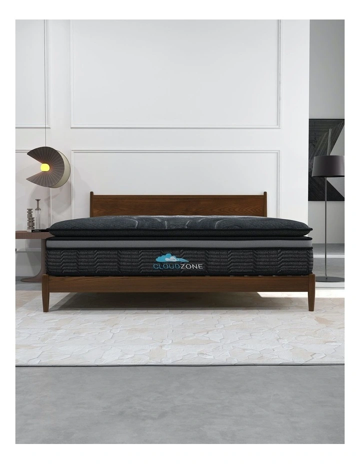 Double Layer Euro Top Pocket Spring Mattress Plush Medium Firm 34cm Single In Charcoal 7 Double Layer Euro Top Pocket Spring Mattress Plush Medium Firm 34cm Single In Charcoal - Image 5