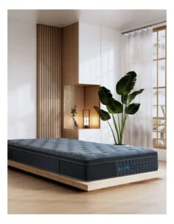 Euro Top 7-Zone Pocket Spring Mattress Plush Edge Support Medium Firm Single In Charcoal -Linen House Shop 963202150 3 720x928