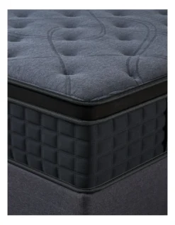 Euro Top 7-Zone Pocket Spring Mattress Plush Edge Support Medium Firm Single In Charcoal -Linen House Shop 963202150 4 720x928