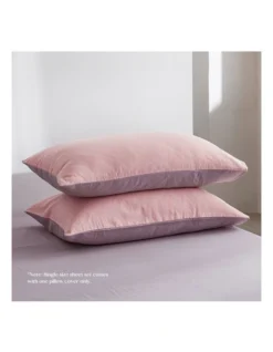 Single Size Bed Sheets Set In Pink/Purple -Linen House Shop 965858140 3 720x928